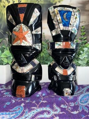 Obsidian Mexican Bookends